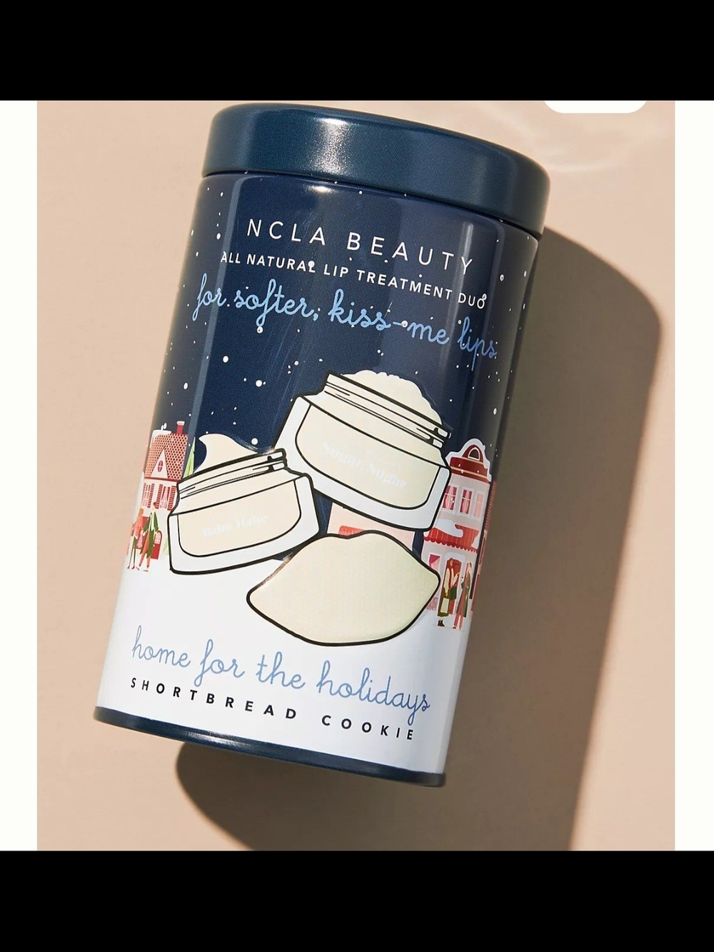 NCLA Beauty Shortbread Cookie Lip Treatment Duo - Navy